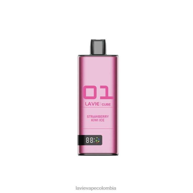 hielo de fresa y kiwi LAVIE Cube 20000 bocanadas RZB6235 | Lavie Vape Bogotá