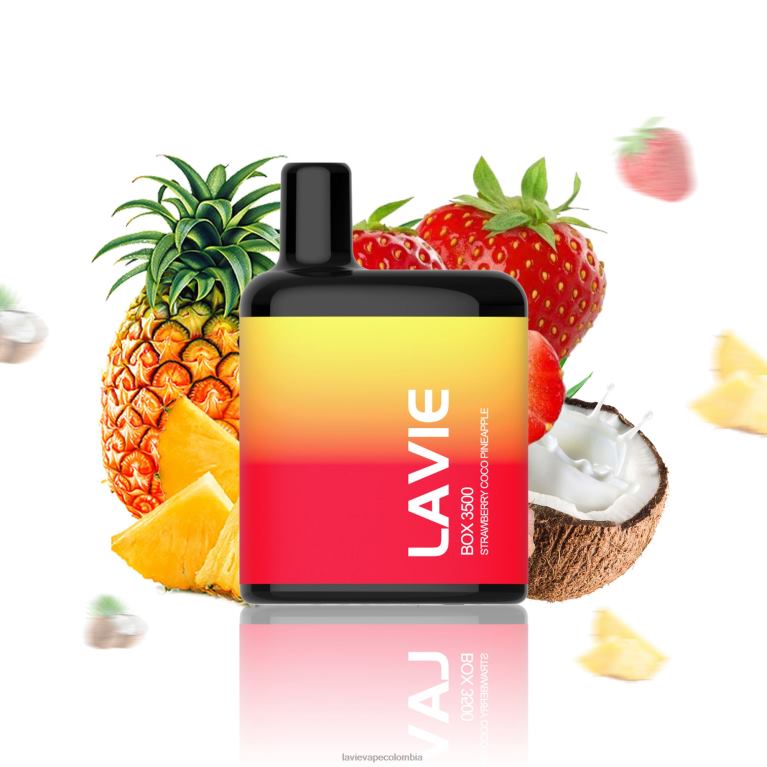 fresa coco piña LAVIE BOX 3500 bocanadas RZB62207 | Lavie Vape Sabores