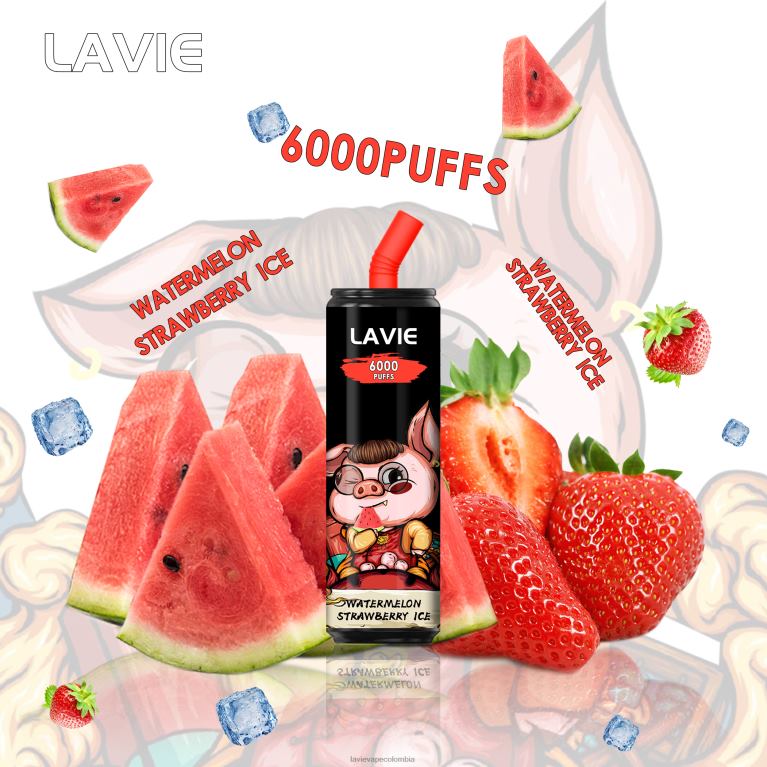 sandia fresa hielo LAVIE Coke BAR 6000 bocanadas RZB62267 | Lavie Vape Bogotá