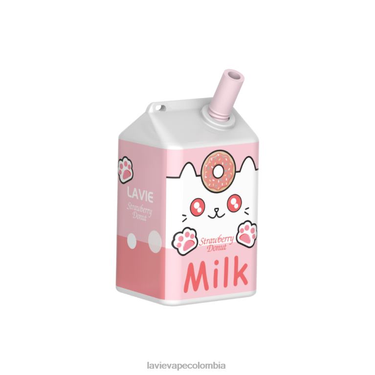 donut de fresa LAVIE MILK 7000 bocanadas RZB62177 | Vape Lavie Precio